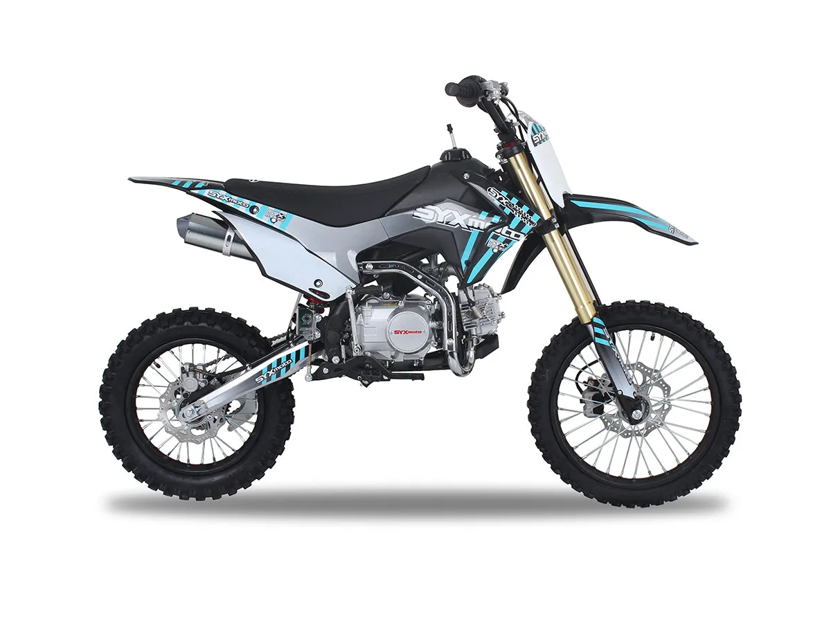 Ice Bear Whip 125 Pit/dirt Bike, Kick Start, 4 Speed Manual Trans, 17 inch front tire, 33 inch seat height  (Special Price 2022 Model)