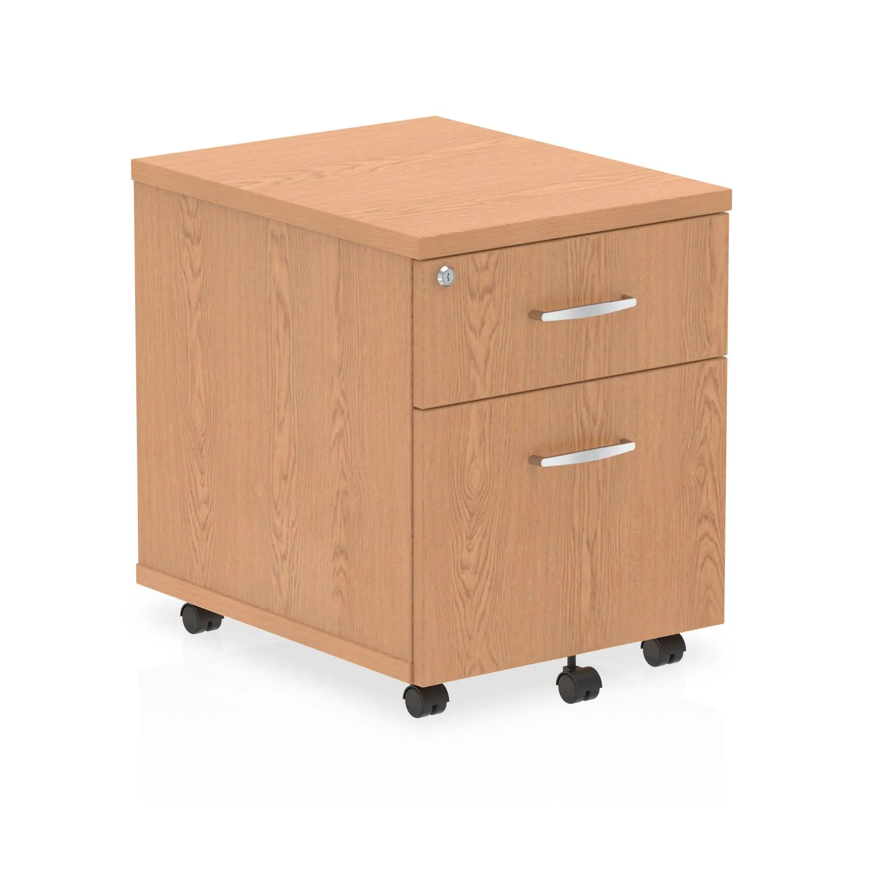 Impulse Mobile Pedestal - 2/3 Lockable Drawers, MFC Material, 430x500x510mm, 25mm Thickness, 5-Year Guarantee