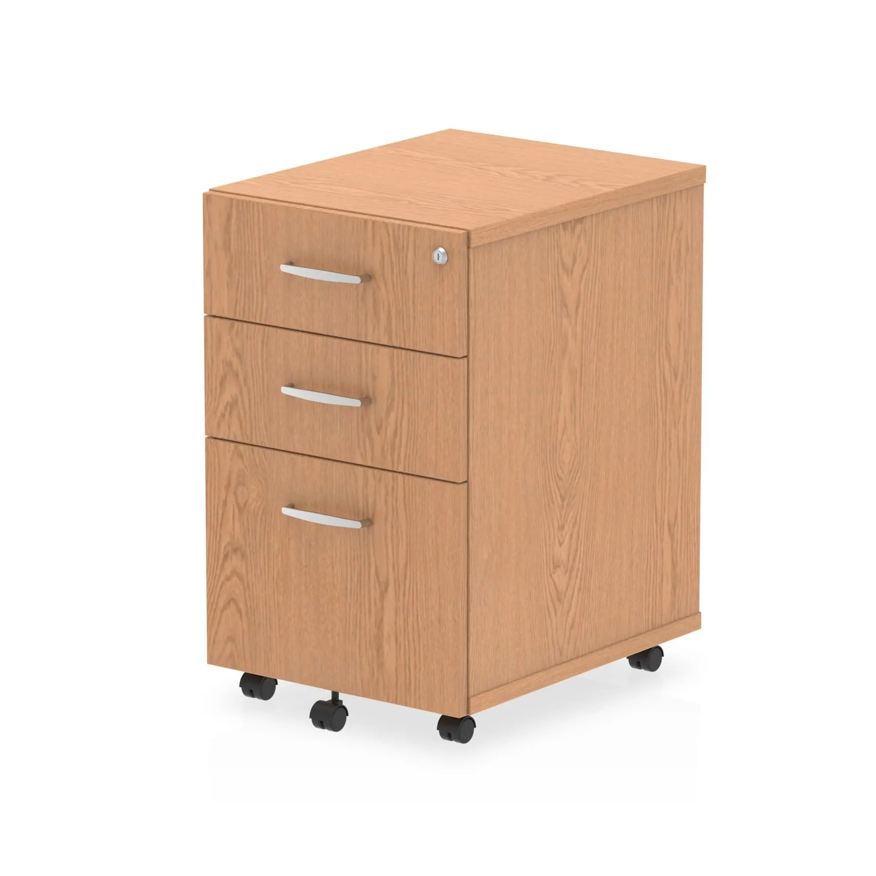 Impulse Under Desk Pedestal - 3 Drawers, 1 Filing Drawer, Lockable, MFC Material, Self-Assembly, 5-Year Guarantee, 440x550x695mm