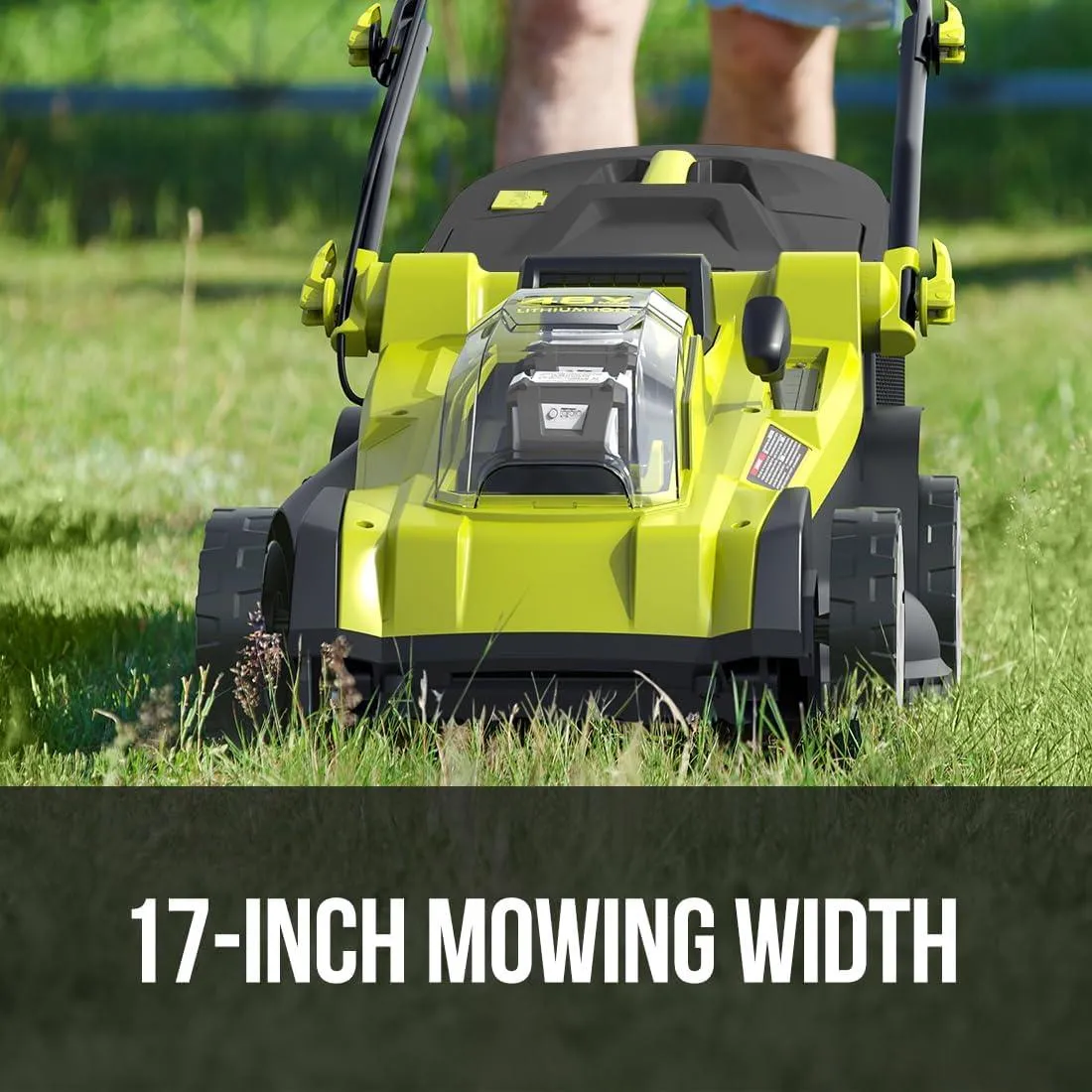 ionRUSH 48V Cordless Brushless Lawn Mower Kit with 4.0Ah Battery.