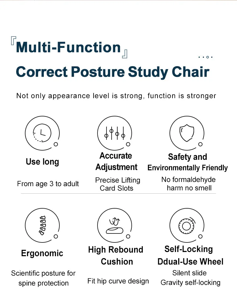 Kids Ergonomic Study Chair