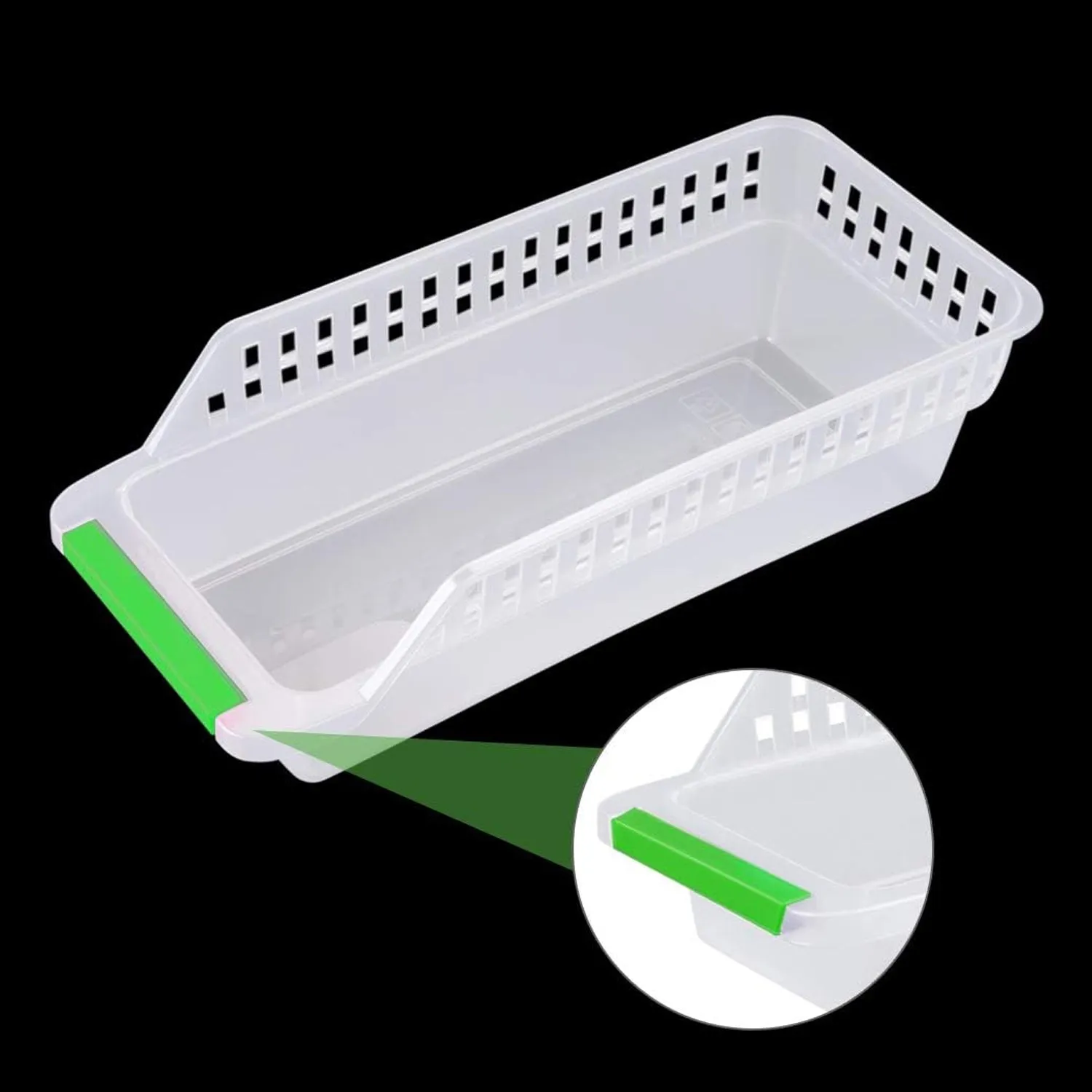 Kitchen Plastic Space Saver Organizer Basket Rack- 4 pcs