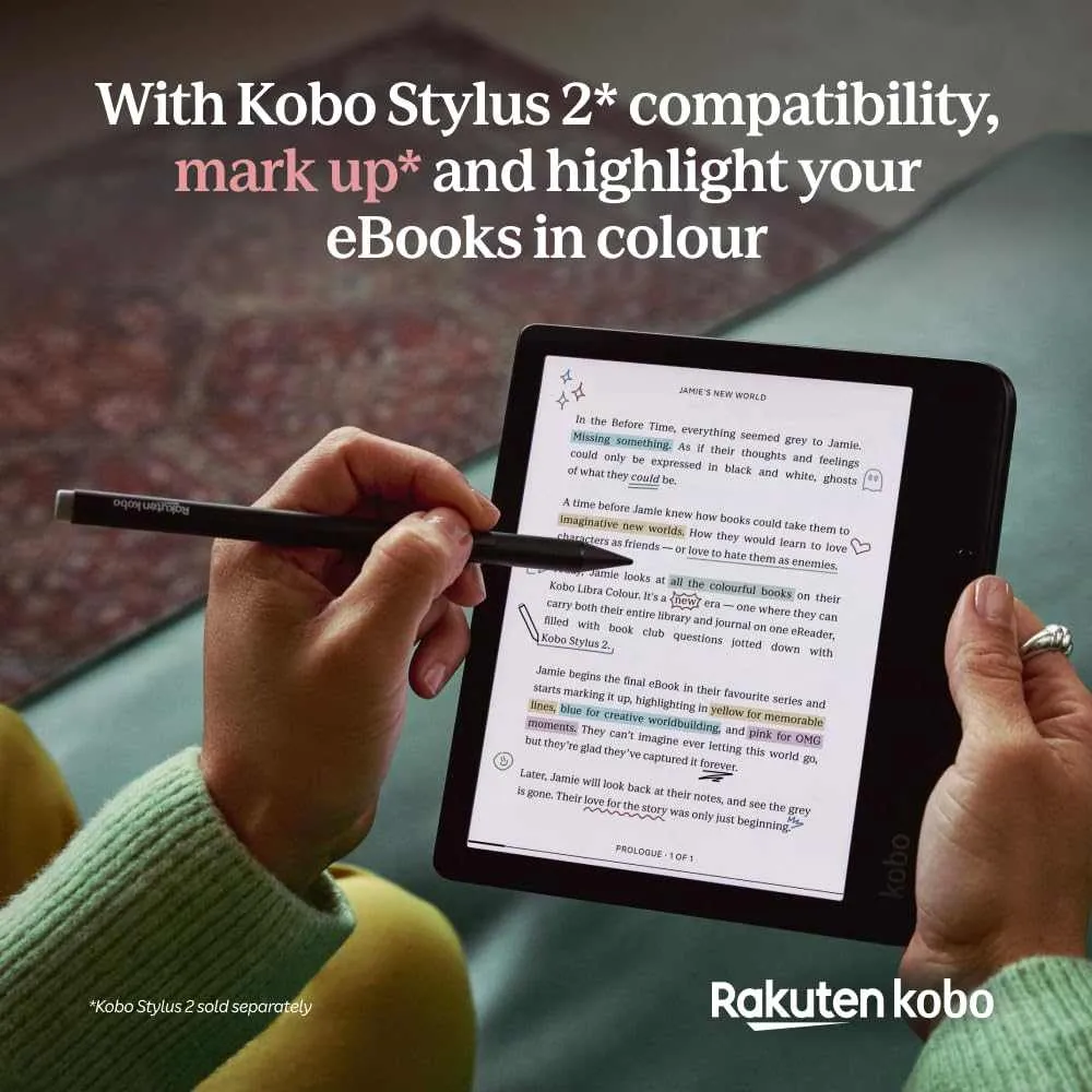 Kobo Libra Colour | eReader | 7” Glare-Free Colour E Ink Kaleido