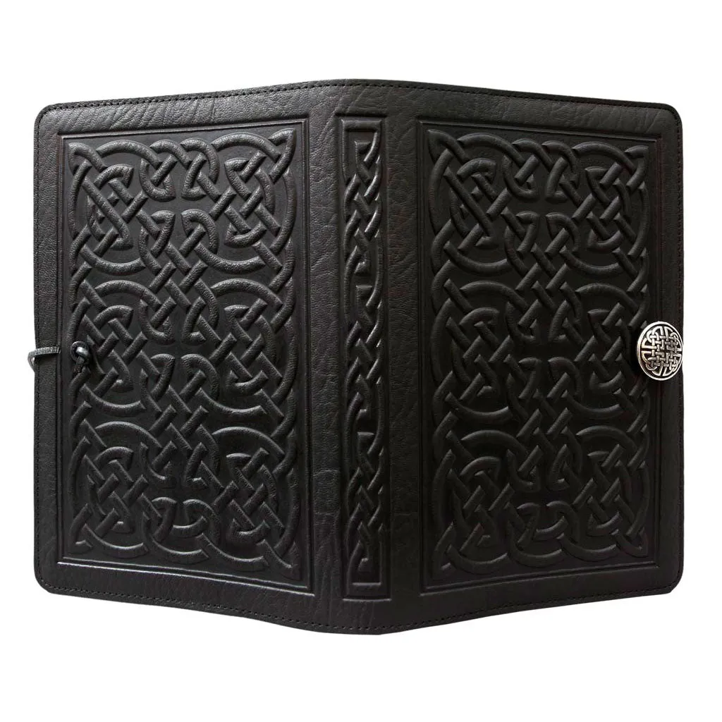 Leather Refillable Journal Notebook, Bold Celtic