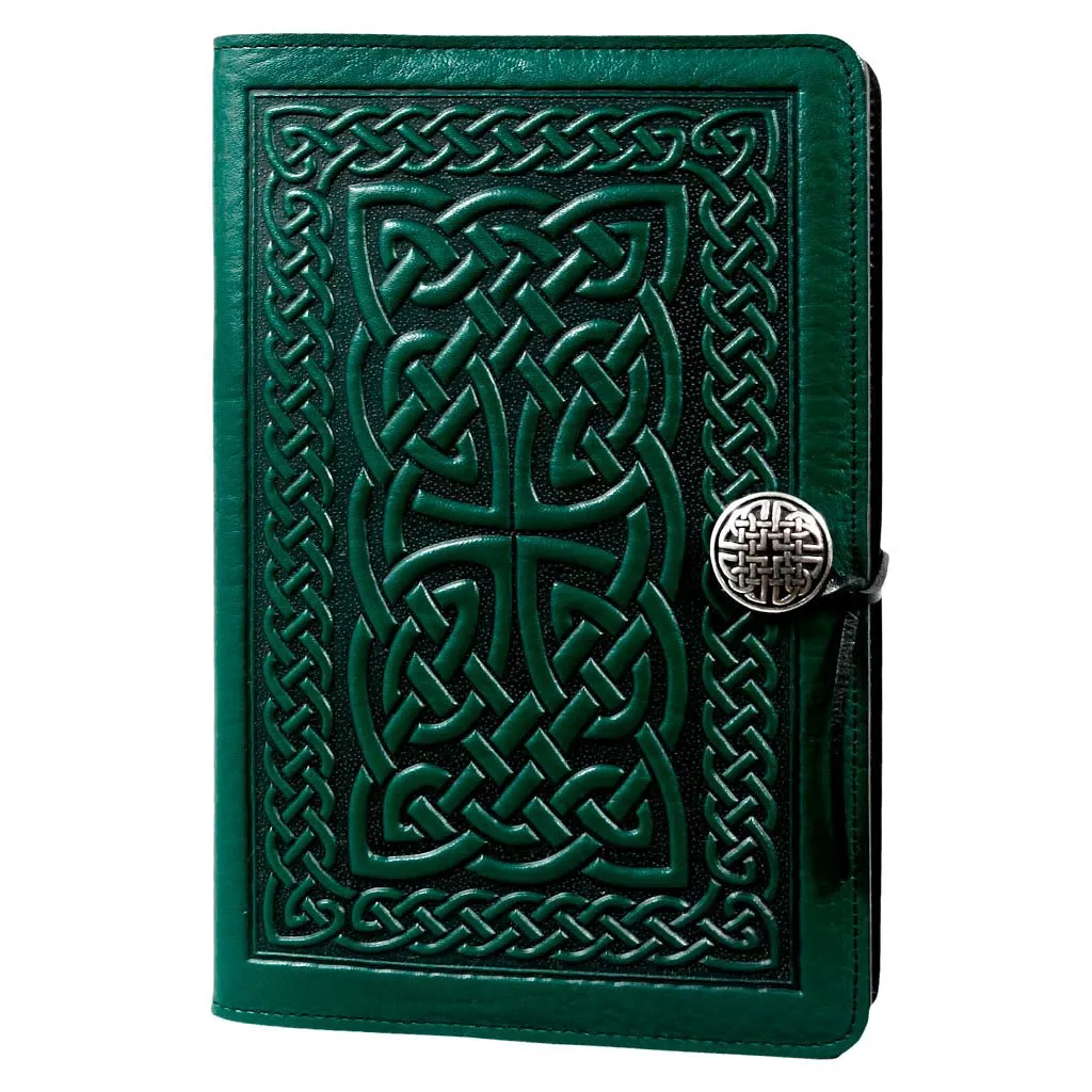 Leather Refillable Journal Notebook, Celtic Braid