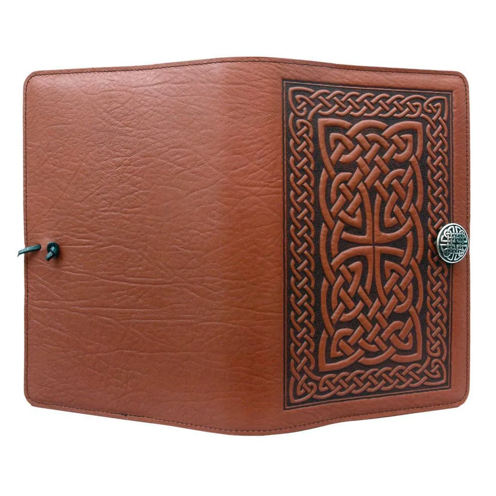 Leather Refillable Journal Notebook, Celtic Braid