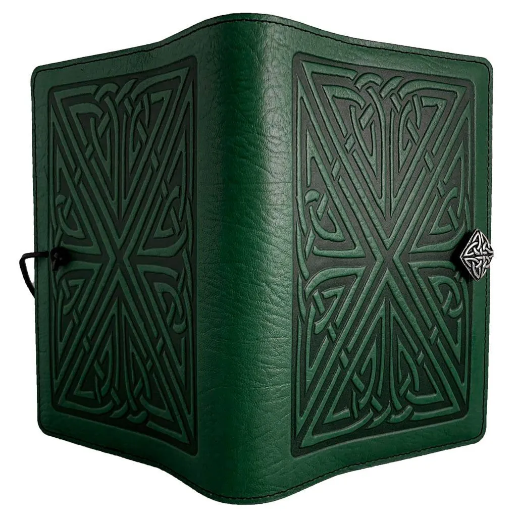 Leather Refillable Journal Notebook, Celtic Weave