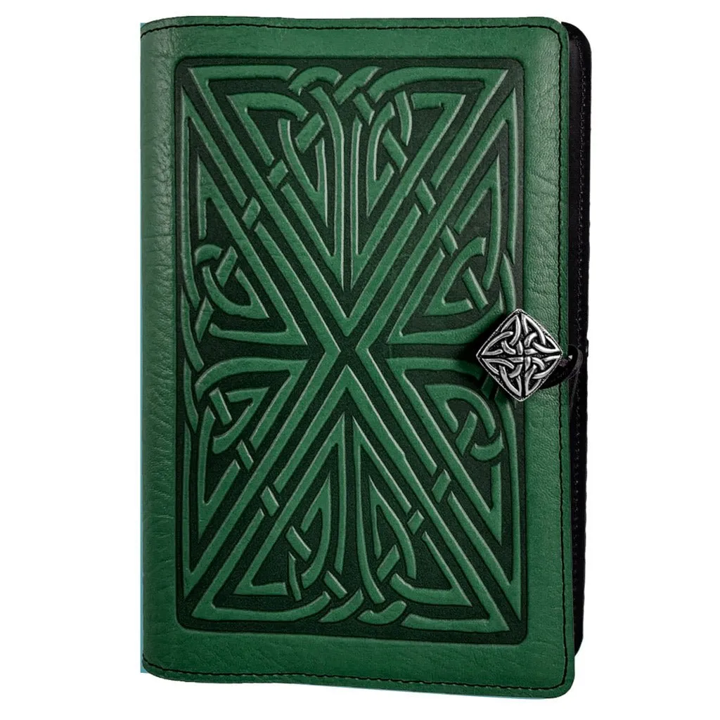 Leather Refillable Journal Notebook, Celtic Weave