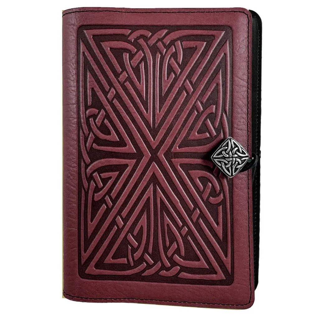 Leather Refillable Journal Notebook, Celtic Weave