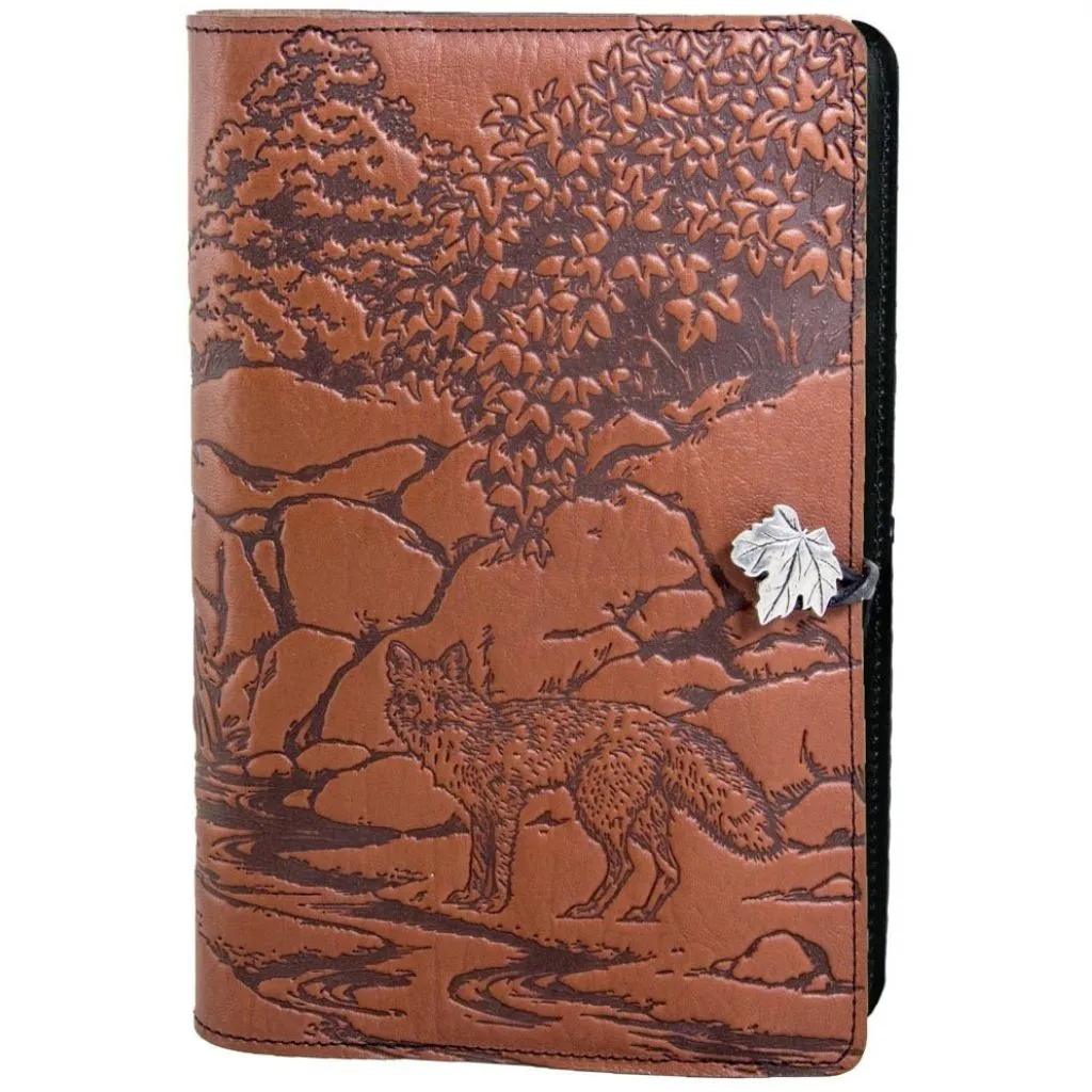 Leather Refillable Journal Notebook, Mr. Fox