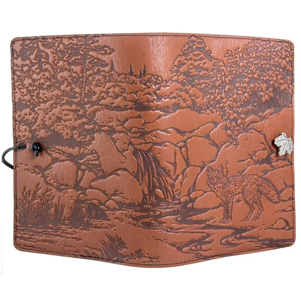 Leather Refillable Journal Notebook, Mr. Fox