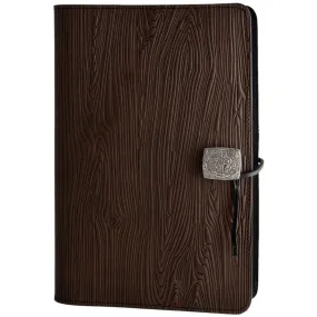 Leather Refillable Journal Notebook, Woodgrain