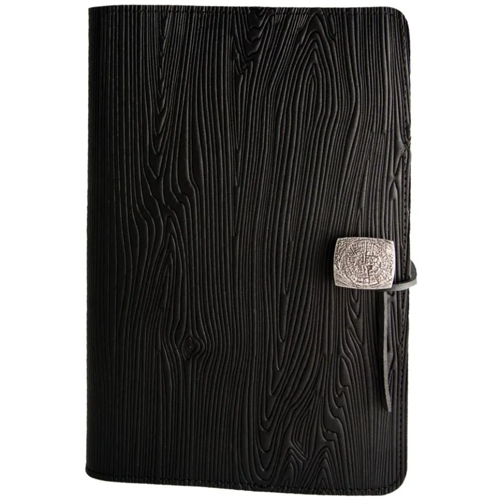 Leather Refillable Journal Notebook, Woodgrain