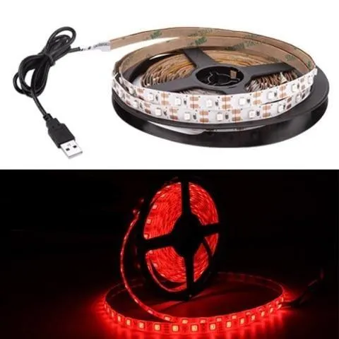 LED Strip Lights -DC 5V 3Key USB Cable Power Flexible 50CM 1M 2M 3M 4M 5M