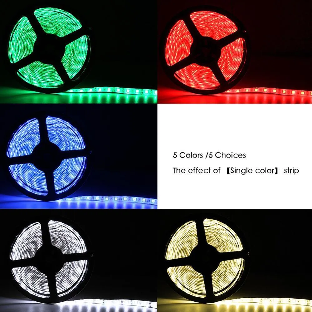 LED Strip Lights -DC 5V 3Key USB Cable Power Flexible 50CM 1M 2M 3M 4M 5M