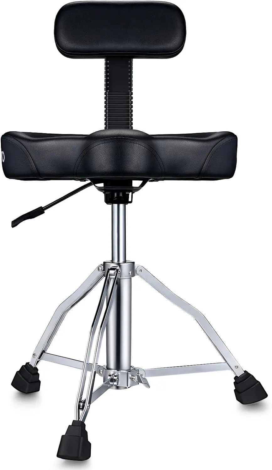 LEKATO Drum Throne Height Adjustable w/ Backrest