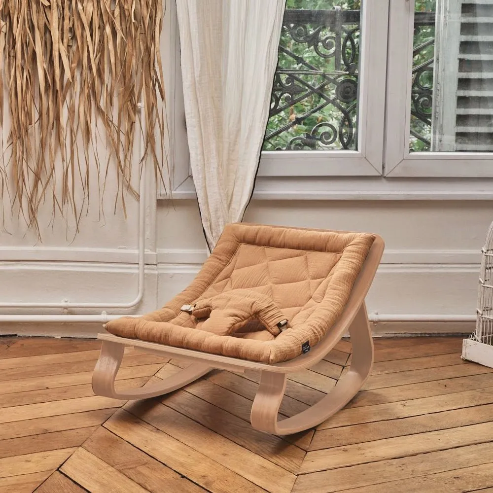 LEVO Baby Rocker | Beech   Camel by Charlie Crane