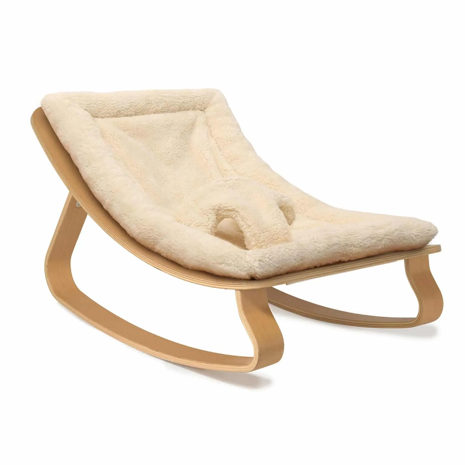 LEVO Baby Rocker | Beech   Fur Milk by Charlie Crane