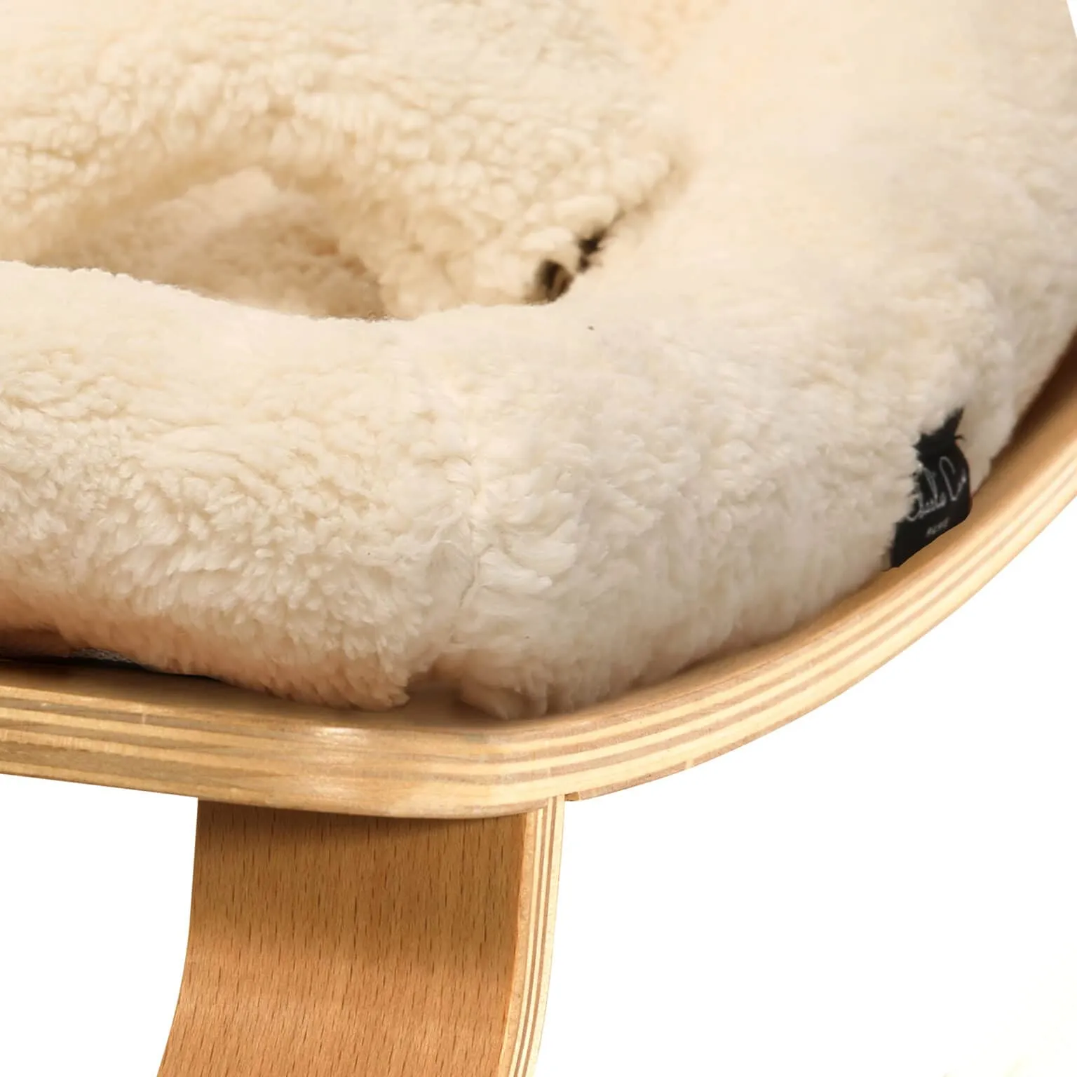 LEVO Baby Rocker | Beech   Fur Milk by Charlie Crane