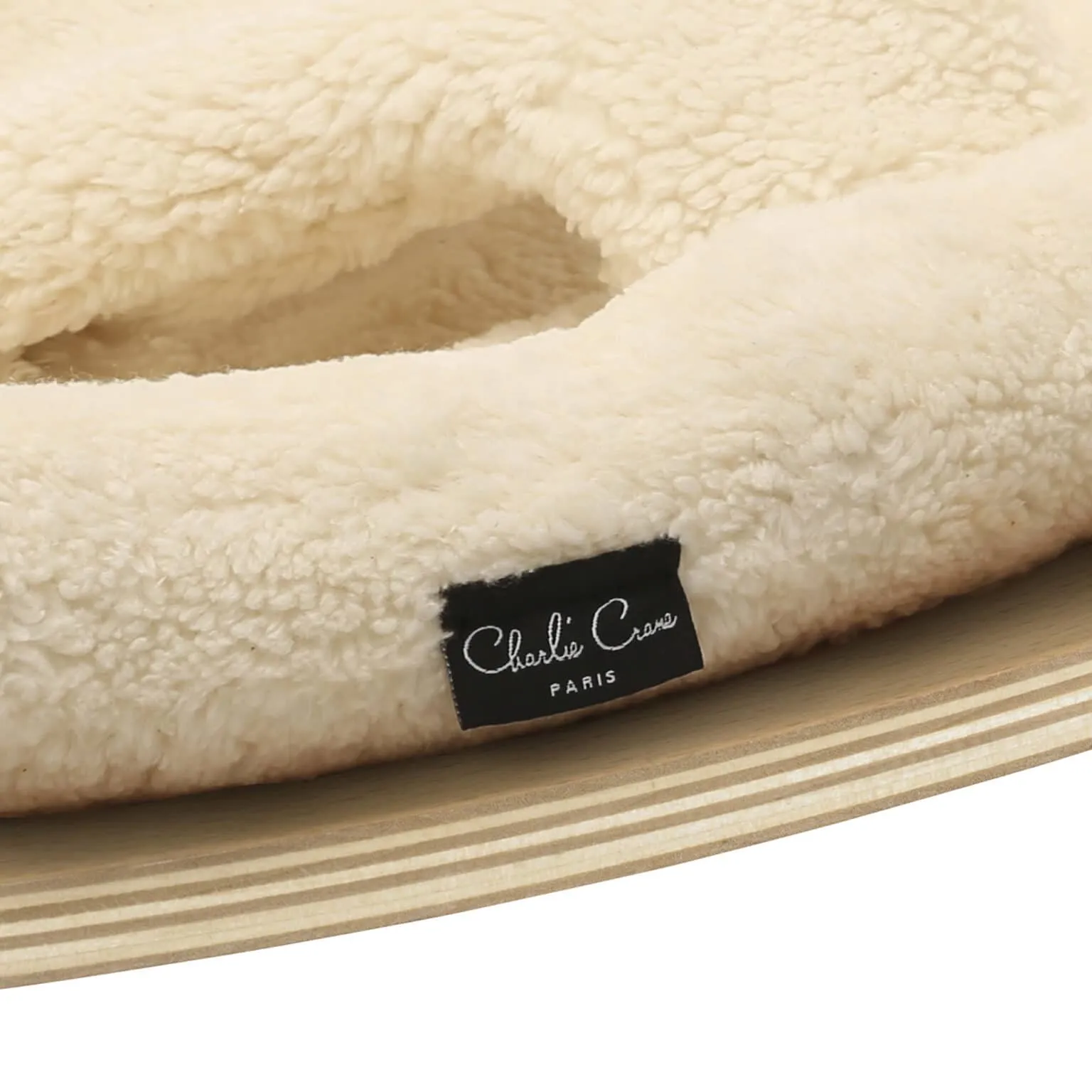 LEVO Baby Rocker | Beech   Fur Milk by Charlie Crane