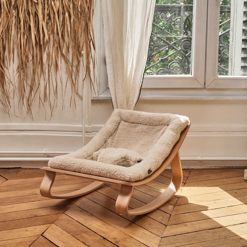 LEVO Baby Rocker | Beech   Fur Milk by Charlie Crane