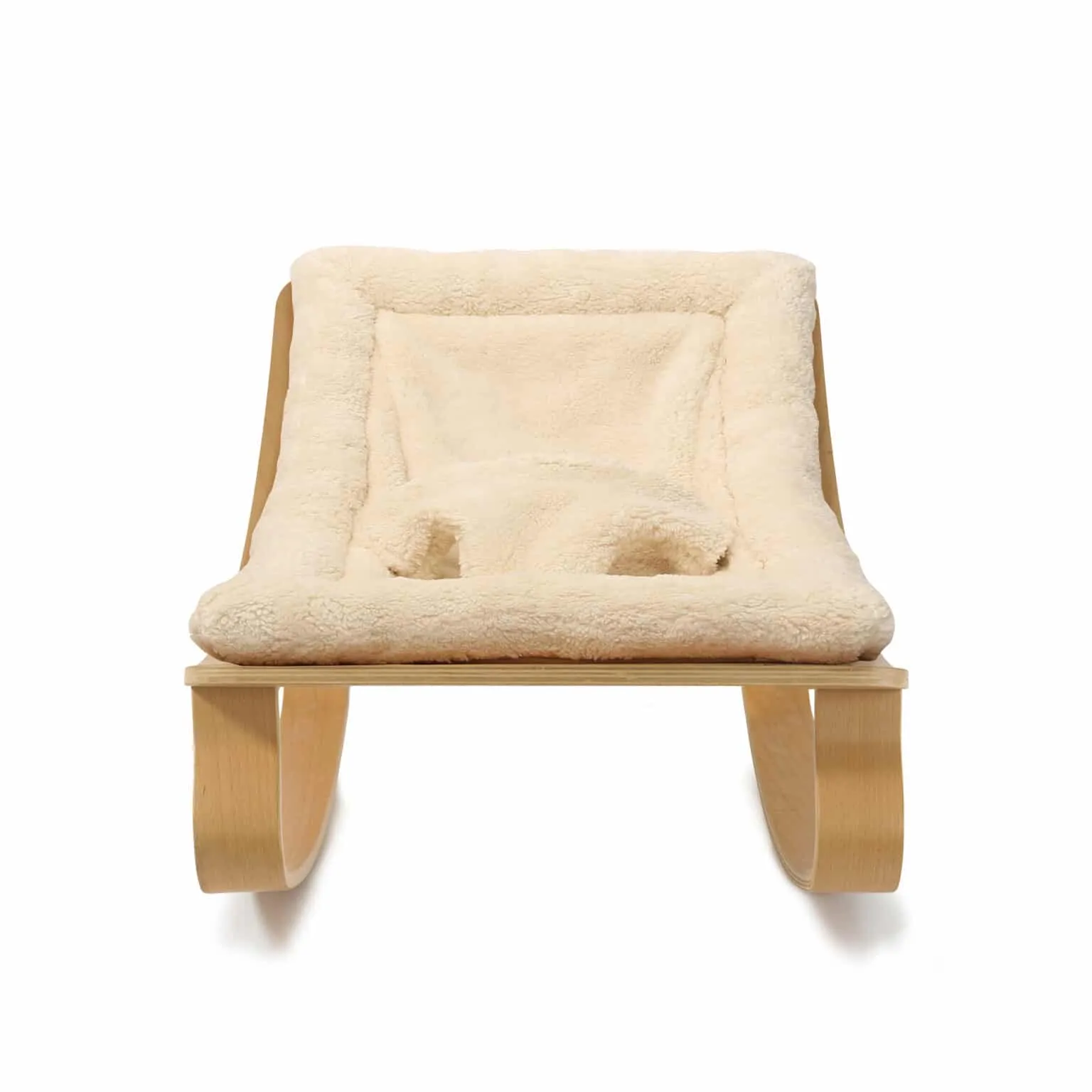 LEVO Baby Rocker | Beech   Fur Milk by Charlie Crane