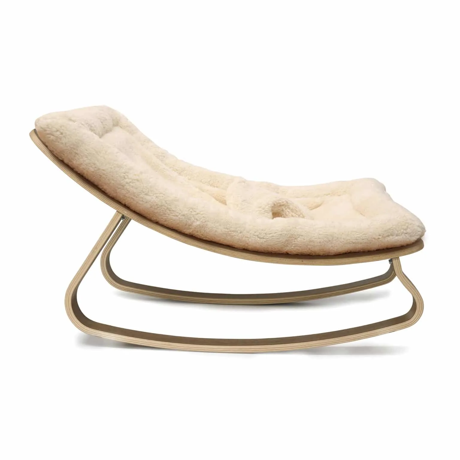 LEVO Baby Rocker | Walnut   Fur Milk by Charlie Crane