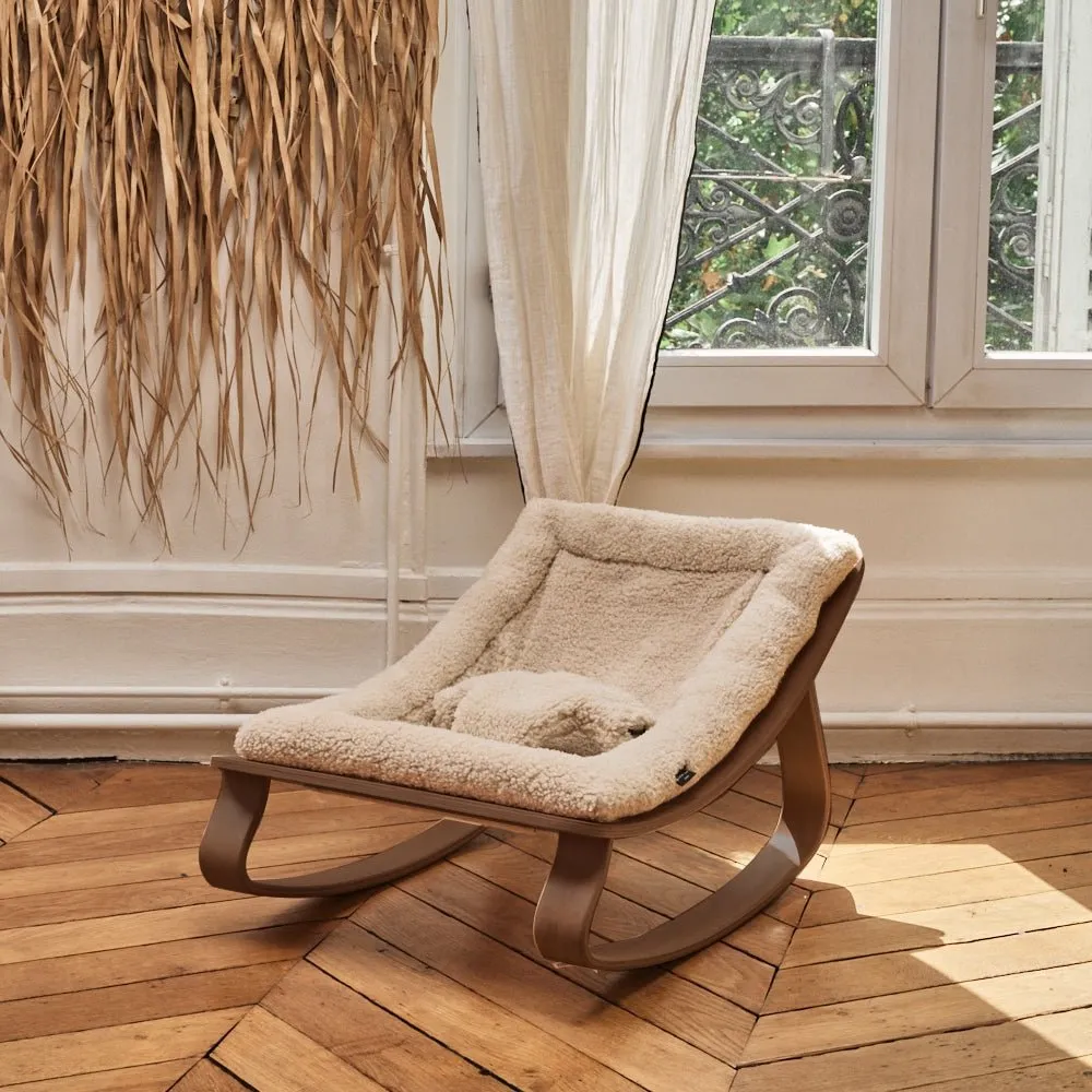 LEVO Baby Rocker | Walnut   Fur Milk by Charlie Crane