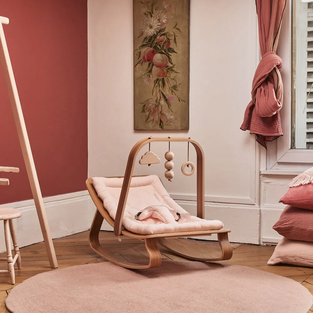 LEVO Baby Rocker | Walnut   Organic Nude by Charlie Crane