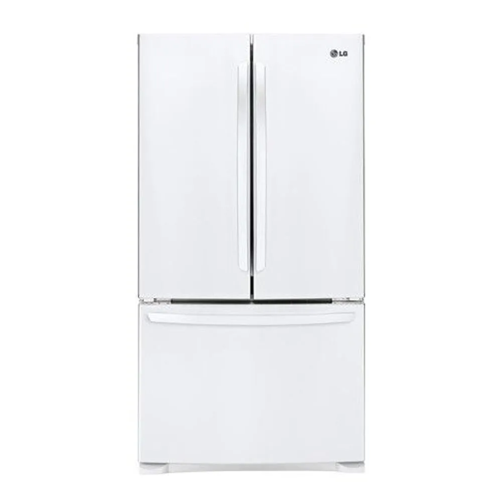 LG - 27.7 Cu. Ft. French Door Refrigerator - White