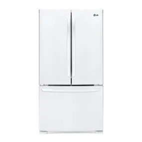 LG - 27.7 Cu. Ft. French Door Refrigerator - White