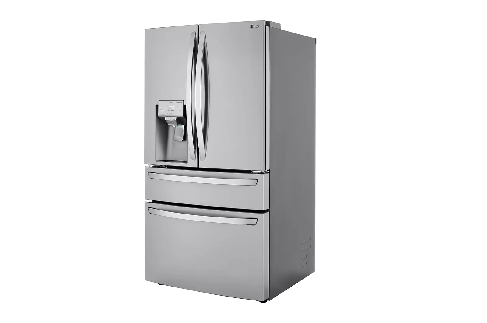 LG - 30 cu. ft. 4-Door French Door Refrigerator, Full Convert Drawer, Smart Cooling and Craft Ice, PrintProof Stainless Steel