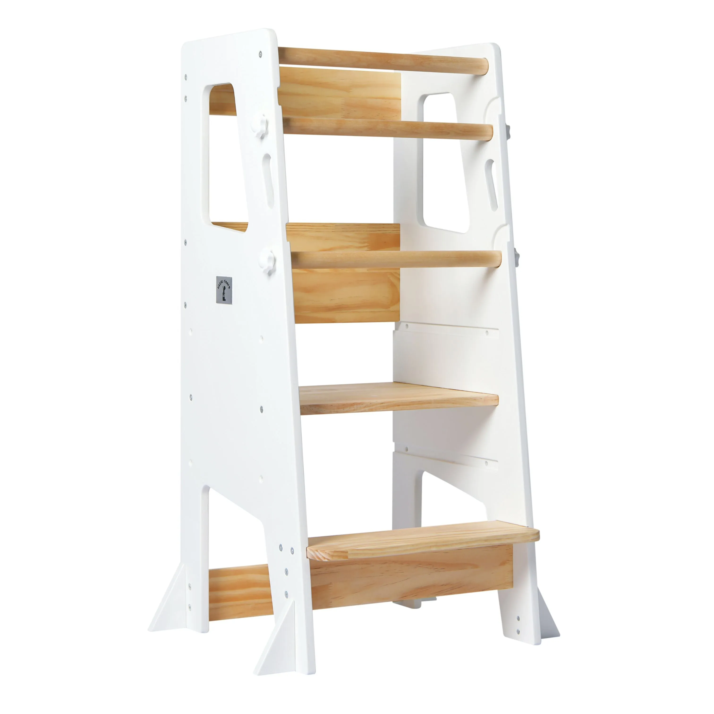 Little Risers Learning Tower - White and Pine