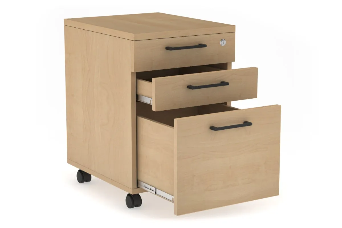 Mobile Pedestal with Lockable Filing Drawers Laminate