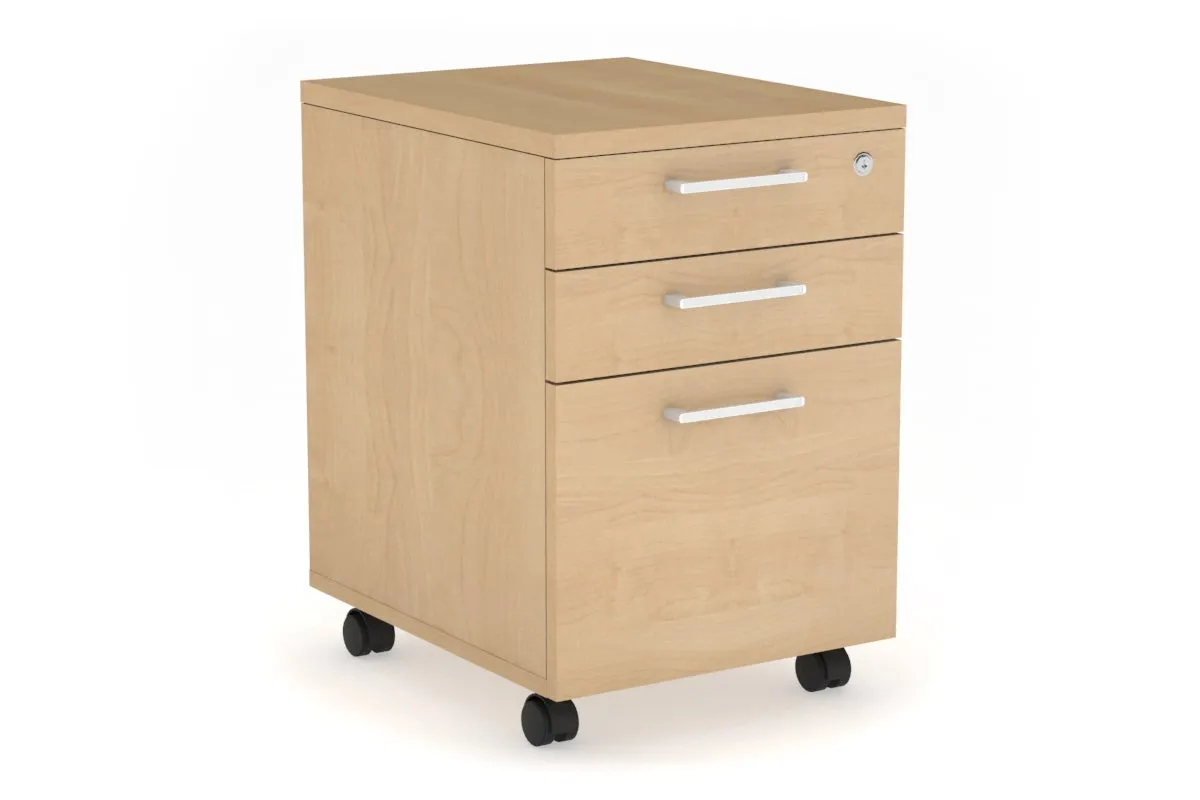 Mobile Pedestal with Lockable Filing Drawers Laminate