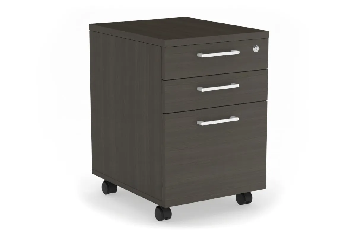 Mobile Pedestal with Lockable Filing Drawers Laminate