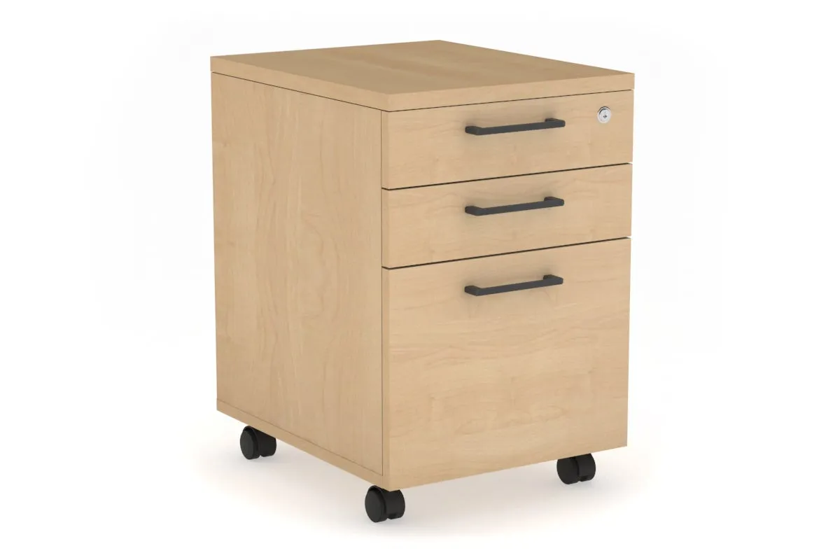 Mobile Pedestal with Lockable Filing Drawers Laminate