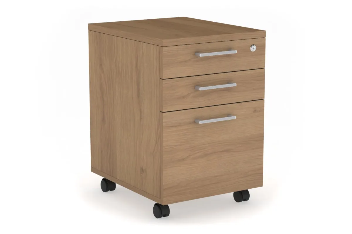 Mobile Pedestal with Lockable Filing Drawers Laminate