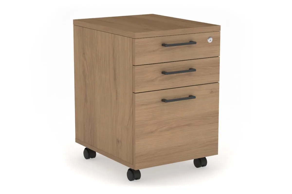 Mobile Pedestal with Lockable Filing Drawers Laminate