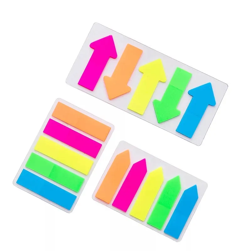 Neon Sticky Notes - Arrow - Set of 5