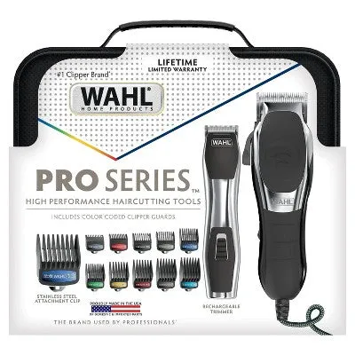 New - Wahl Clipper High Performance Haircutting Kit with Cordless Beard Trimmer and