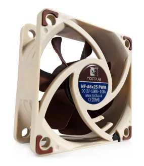 Noctua Quiet Computer Cooling 60x60x25mm Fan NF-A6x25 PWM