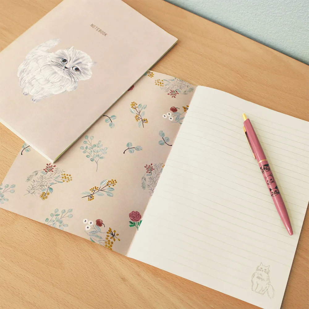 Notebook A5 - Cat Beige