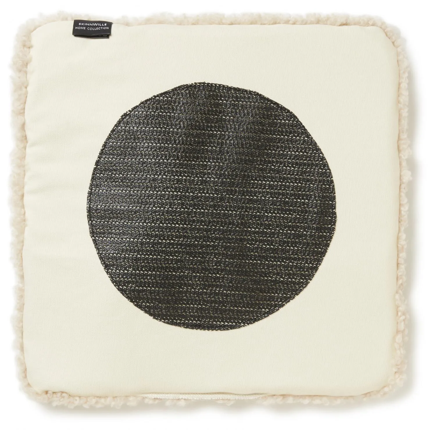 Padded Curly Sheepskin Seatpad - Square - Ivory or Taupe Grey