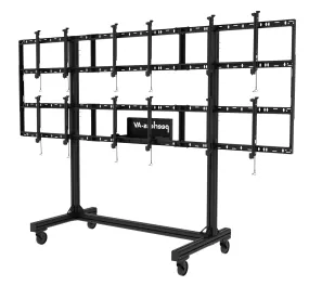 Peerless-AV DS-C555-3X2 SmartMount Portable 3x2 Video Wall Cart For 46" to 55" Displays