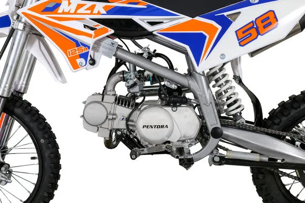 Pentora MZK 125cc Manual Trans, Wet Multi Plate Clutch, 33-inch Seat height, Kick start, CA Legal