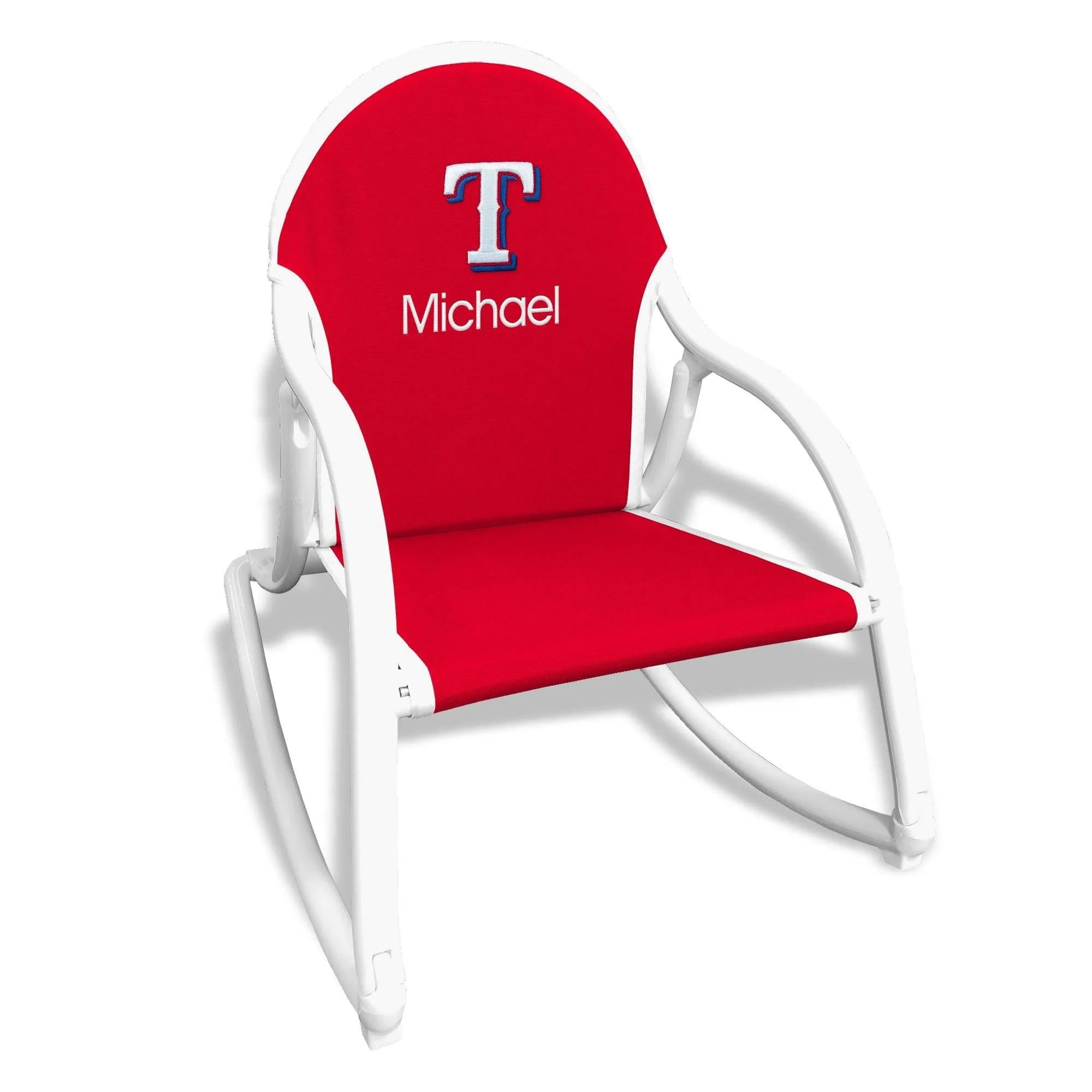 Personalized Texas Rangers Rocking Chair