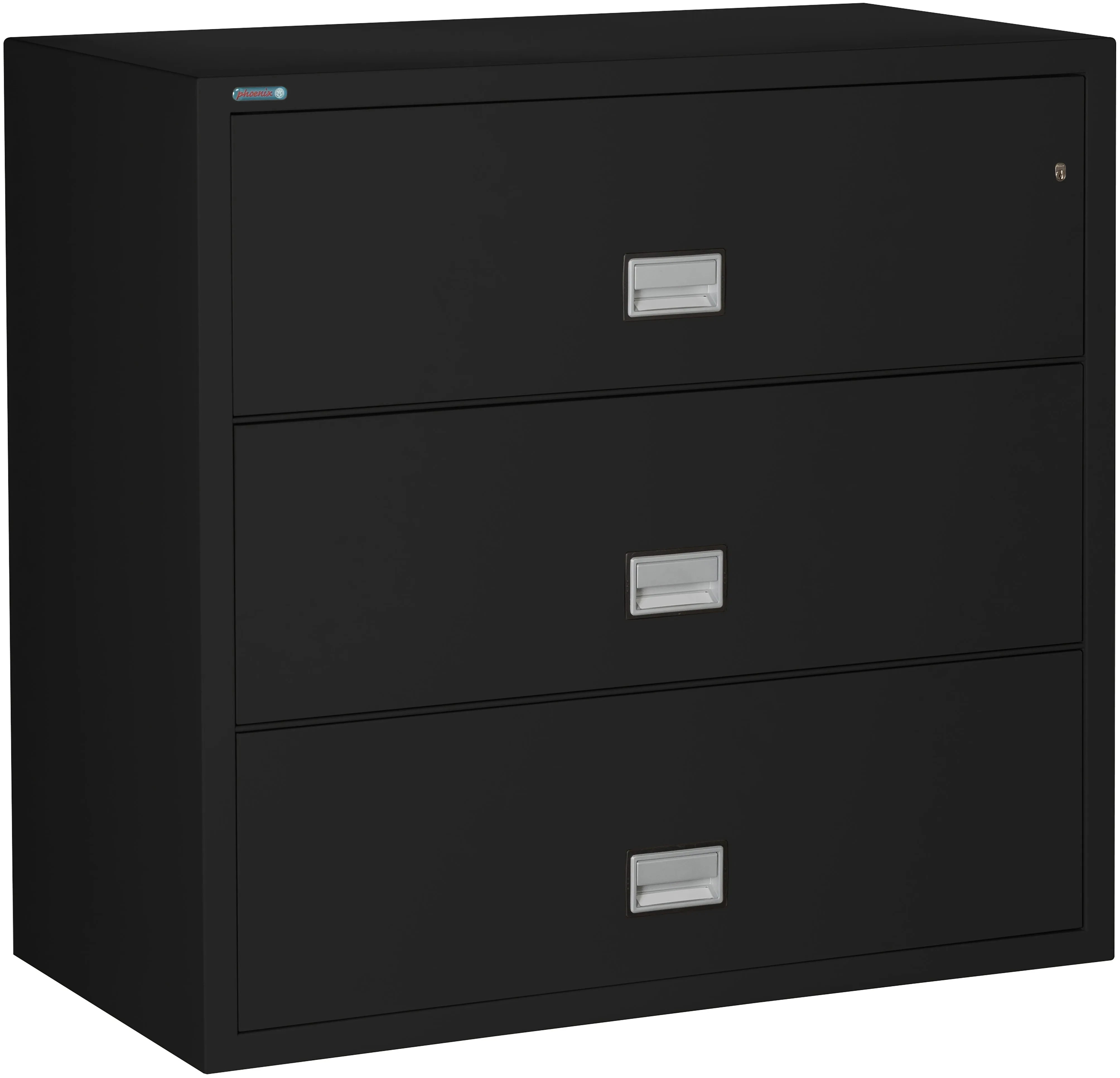 Phoenix Safe LAT3W44 44" 3 Drawer Lateral Size Fire File Cabinet