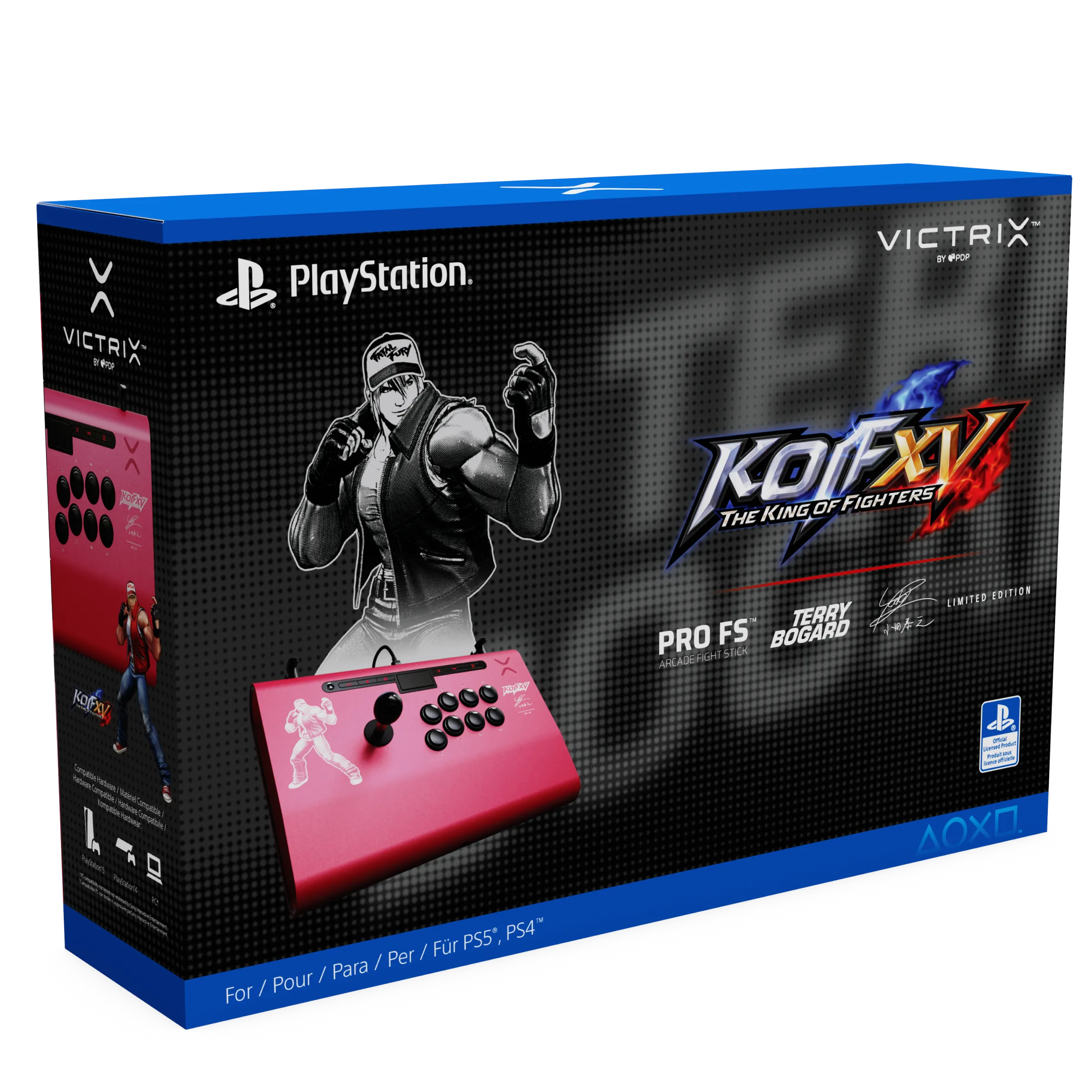 PS5, PS4 & PC Victrix Pro FS Arcade Fight Stick - The King of Fighters: Terry