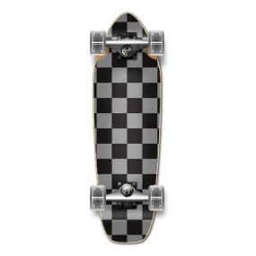 Punked Mini Cruiser Complete - Checker Silver